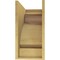 Ekena Millwork 11"W x 22"D x 22"H Classic Mayflower Rough Cedar Woodgrain TimberThane Corbel, Primed Tan CORUR11X22X22MAYRCPR - alternate 3